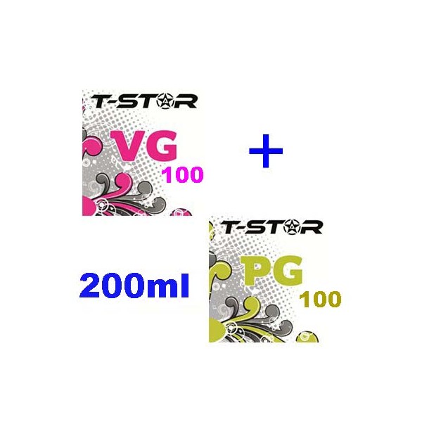 Pack T-Star 100ml VG + 100ml PG Pack T-Star 100ml VG + 100ml PG