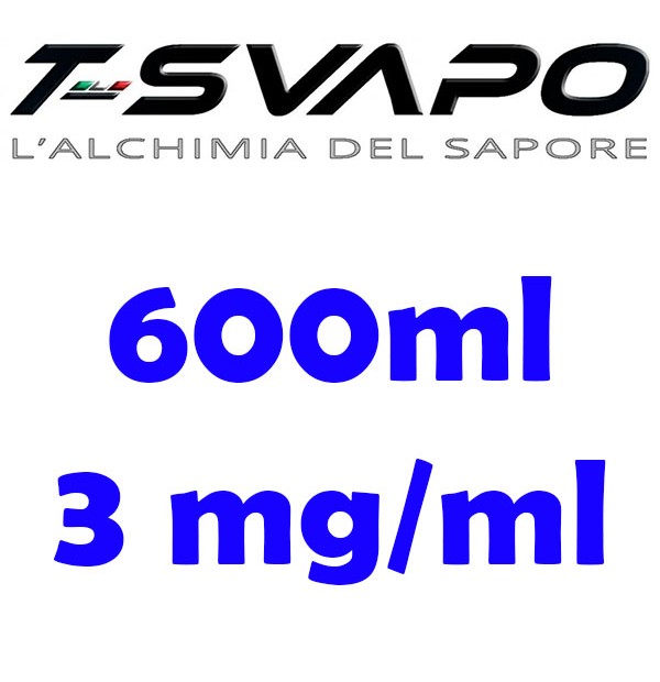 Pack Base TSvapo Booster 600ml 50/50 - 3mg/ml (250+250+10x10)