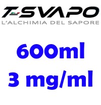 Pack Base TSvapo Booster 600ml 50/50 - 3mg/ml (250+250+10x10)