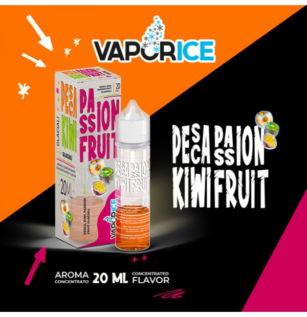 PESCA KIWI E PASSION FRUIT VAPORICE AROMA SCOMPOSTO 20 ML VAPORART PESCA KIWI E PASSION FRUIT VAPORICE AROMA SCOMPOSTO 20 ML VAPORART